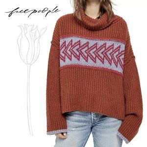 Free People Greater Than Sweater Cowl Neck Sweater